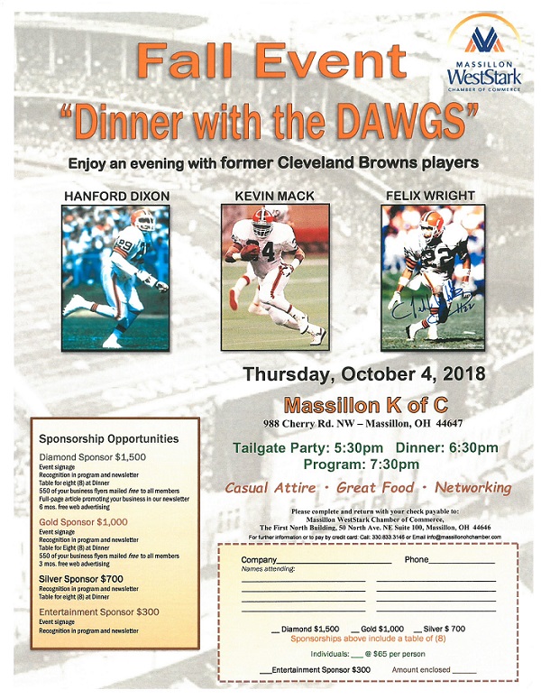 Annual Fall Dinner - "Dinner with the DAWGS"